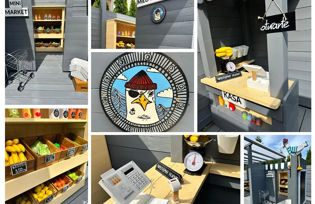 Willa Magnolia - pokoje i apartamenty - rowery - plac zabaw MONTESSORI - basen - pokój zabaw-1